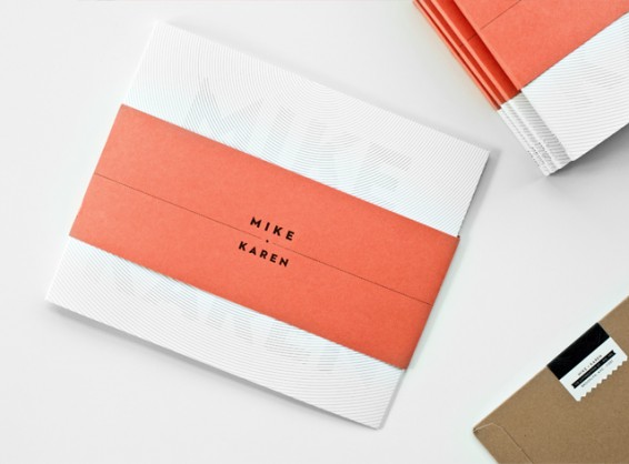 Designer Kelli Anderson made a wedding invitation for her friends 